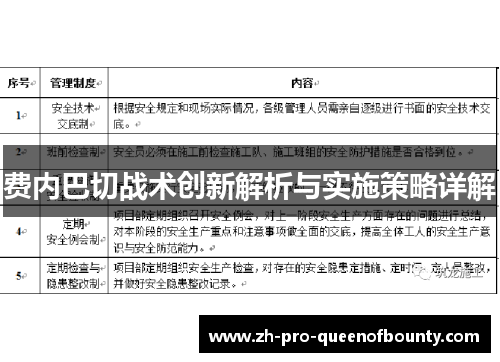 费内巴切战术创新解析与实施策略详解 费内巴切战术创新解析与实施策略详解